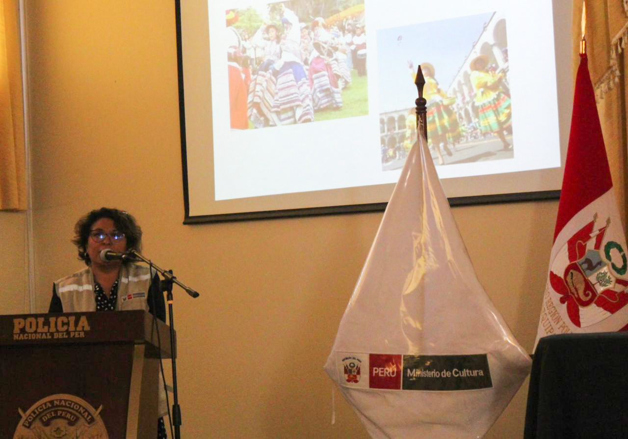 Arequipa: Ministerio de Cultura realizó capacitación sobre tráfico ilícito de bienes a los efectivos de la Policía Nacional de la región
