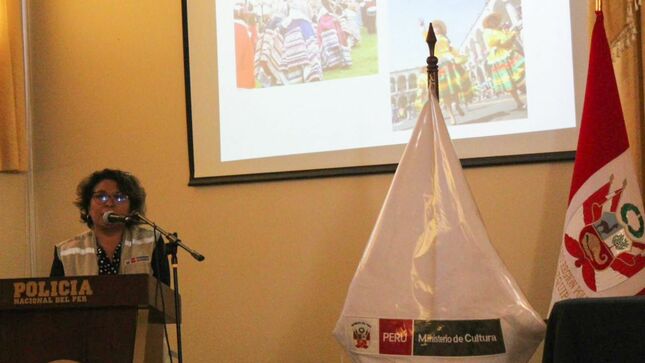 Arequipa: Ministerio de Cultura realizó capacitación sobre tráfico ilícito de bienes a los efectivos de la Policía Nacional de la región