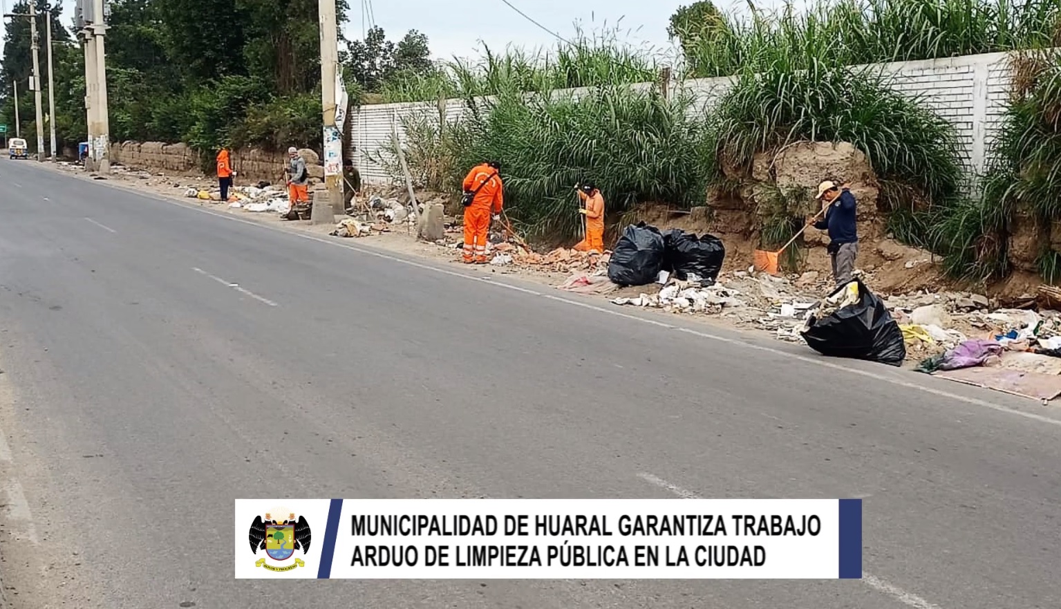 MPH garantiza limpieza pública en Huaral cuadrado los días santos