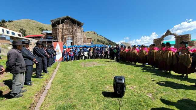 Ministerio de Cultura reinició trabajos de restauración en el Templo Santa Cruz de Jerusalén de Juli en Puno