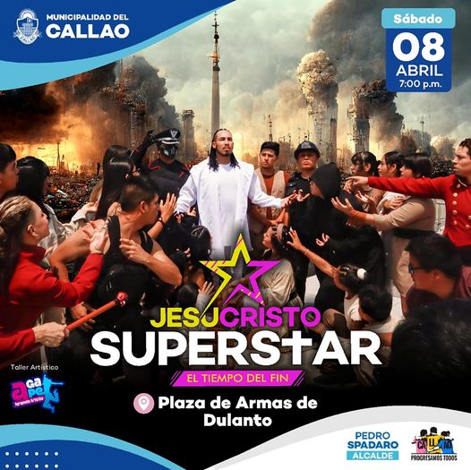 Como parte de las actividades culturales y religiosas por Semana Santa, organizamos la reconocida obra teatral "Jesucristo Superstar". 