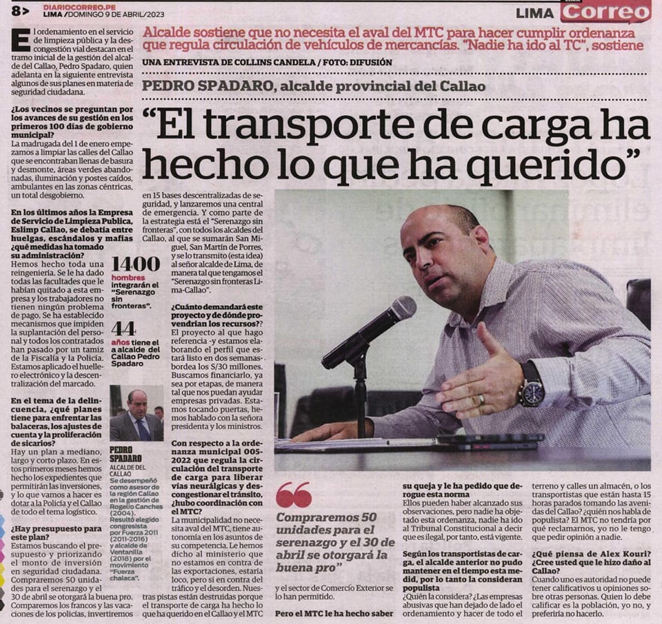 Nuestra m谩xima autoridad provincial brind贸 una entrevista a un diario de circulaci贸n nacional, d贸nde detall贸 el trabajo que se viene realizando desde que inici贸 su gesti贸n