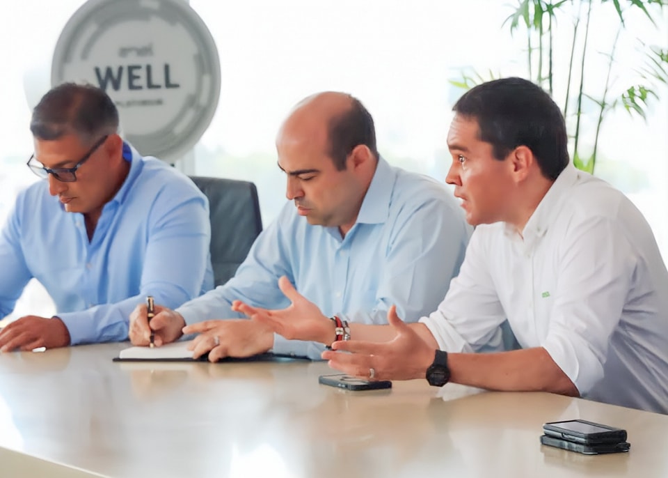 El alcalde Pedro Spadaro se reunió con el Gerente General de Enel, para exponerle los problemas de la falta e importancia de la iluminación LED en el primer puerto.