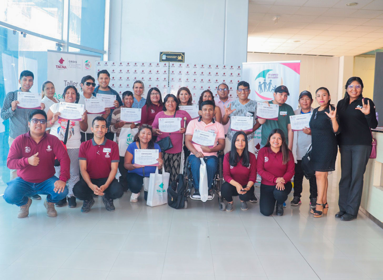 GRT realiza taller de liderazgo para personas con discapacidad