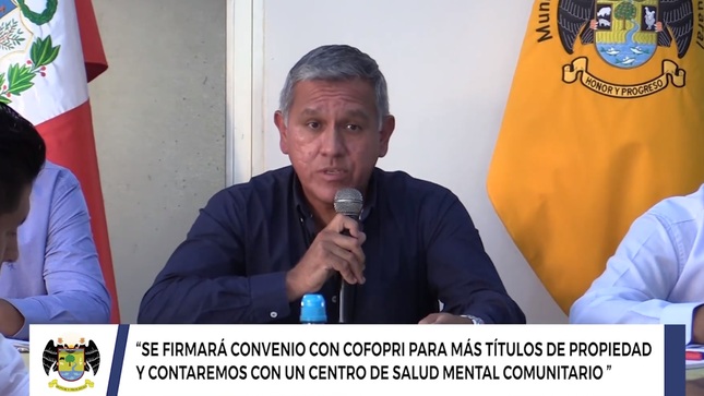 “Próximamente se firmará convenio con COFOPRI para más títulos de propiedad y contaremos con un Centro de Salud Mental Comunitario"