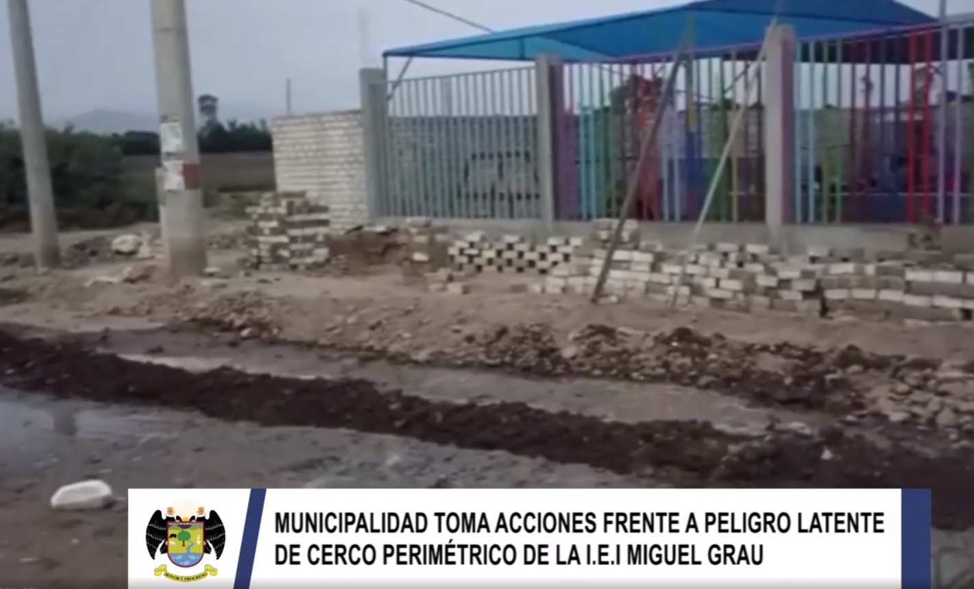 MPH toma acciones para evitar poner en riesgo a niños de colegio afectado por desborde de canal de regadío