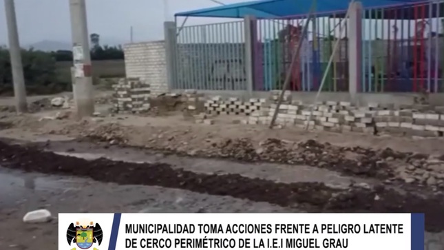 MPH toma acciones para evitar poner en riesgo a niños de colegio afectado por desborde de canal de regadío