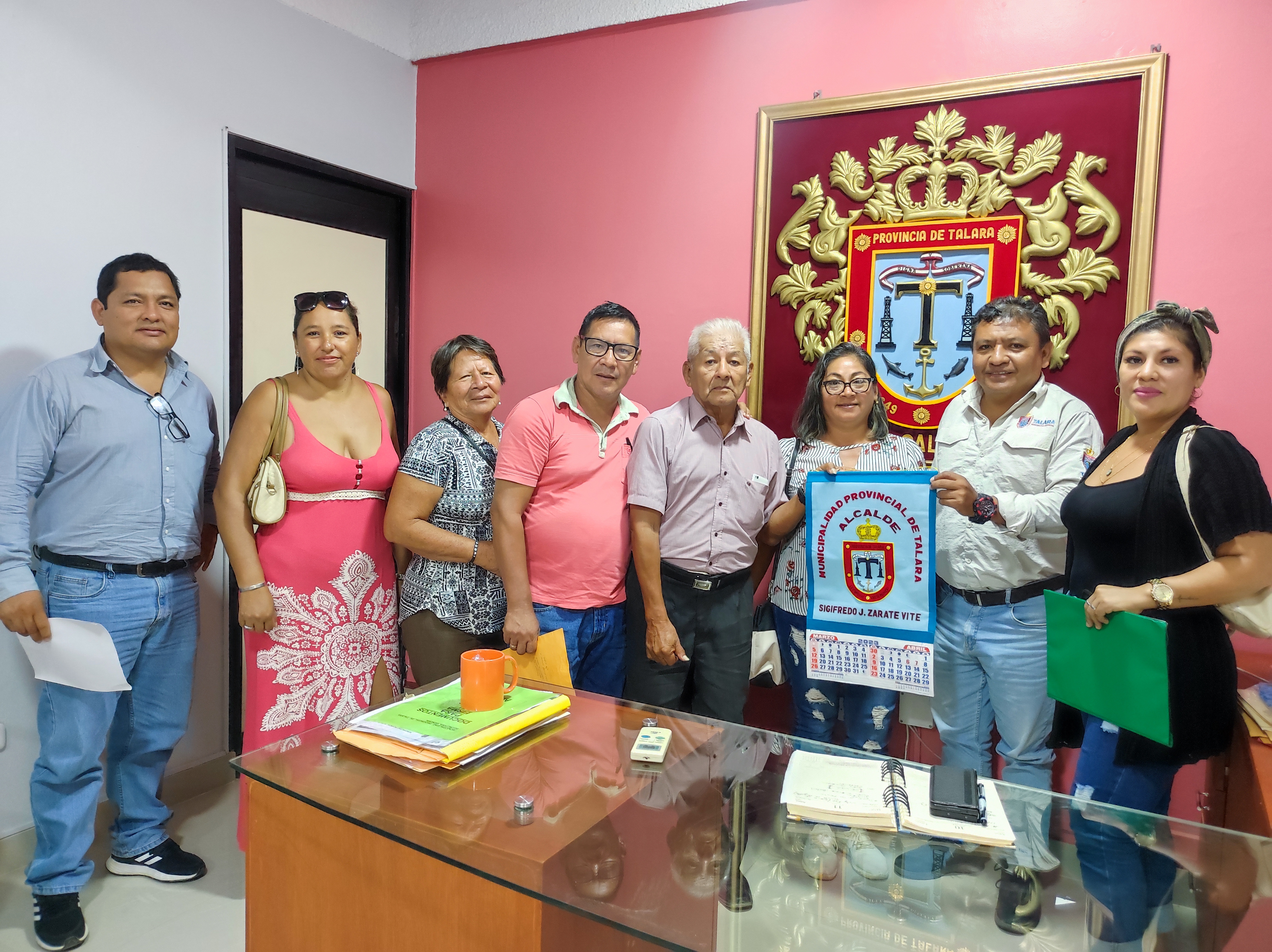 Coordinación de alcalde con moradores.