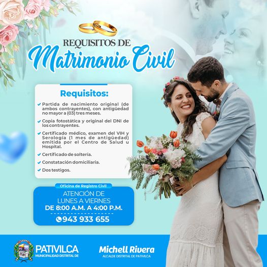 requisitos de matrimonio civil