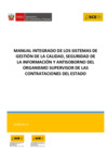 Vista preliminar de documento Manual Integrado de los Sistemas de Gestión de la Calidad, Seguridad de la Información y Antisoborno del Organismo Supervisor de las Contrataciones del Estado – OSCE, versión 10