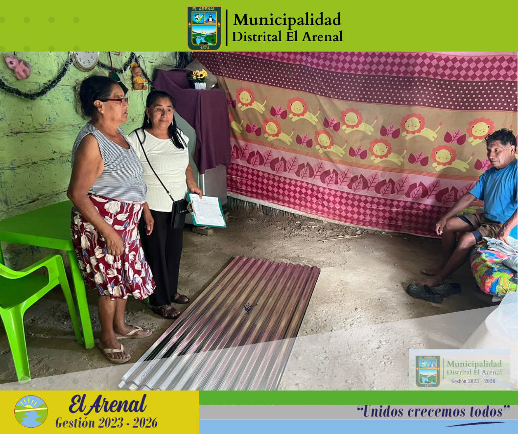 Foto entregando la ayuda humanitaria.