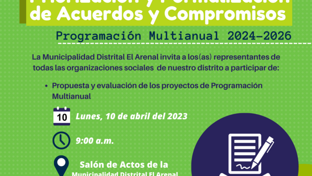 Foto de la Programación Multianual 2024-2026
