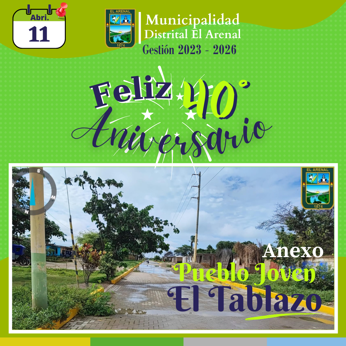 Foto del saludo institucional.