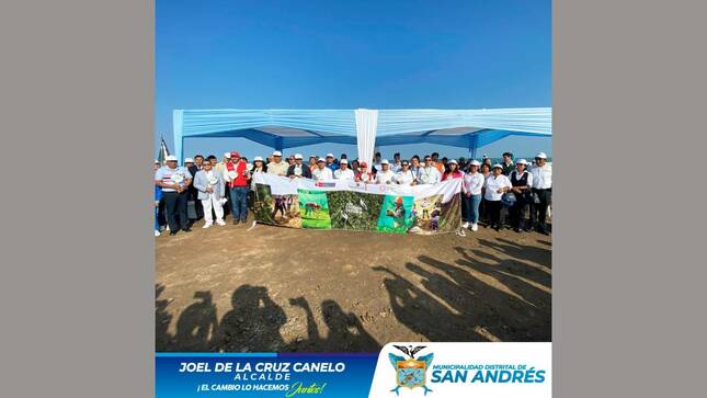 Se Realizó La Campaña De Forestación Y Arborización "Gran Cruzada Verde En Pisco " Donde San Andrés Inició Esta Gran Acción.