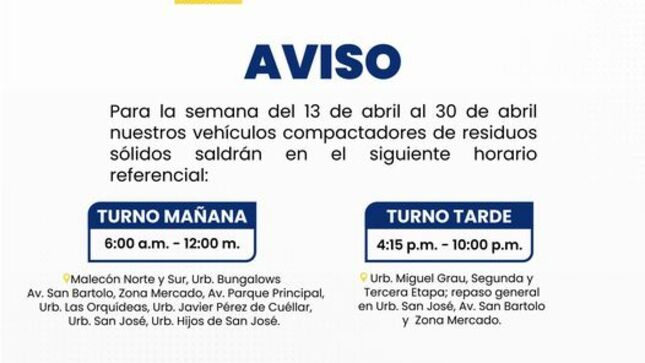si todos colaboramos, podemos hacer de San Bartolo un lugar más agradable, saludable y ordenado.
