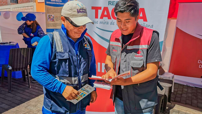 GRT participa de acción cívica en Jorge Basadre
