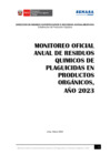 Vista preliminar de documento Monitoreo oficial residuos de plaguicidas en productos orgánicos 2023
