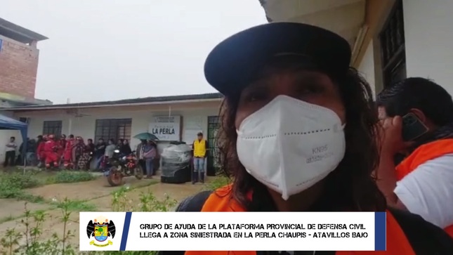 Grupo de ayuda de la plataforma provincial de defensa civil llegó a zona afectada en Atavillos Bajo