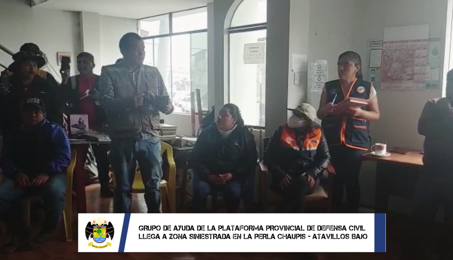 Grupo de ayuda de la plataforma provincial de defensa civil llegó a zona afectada en Atavillos Bajo