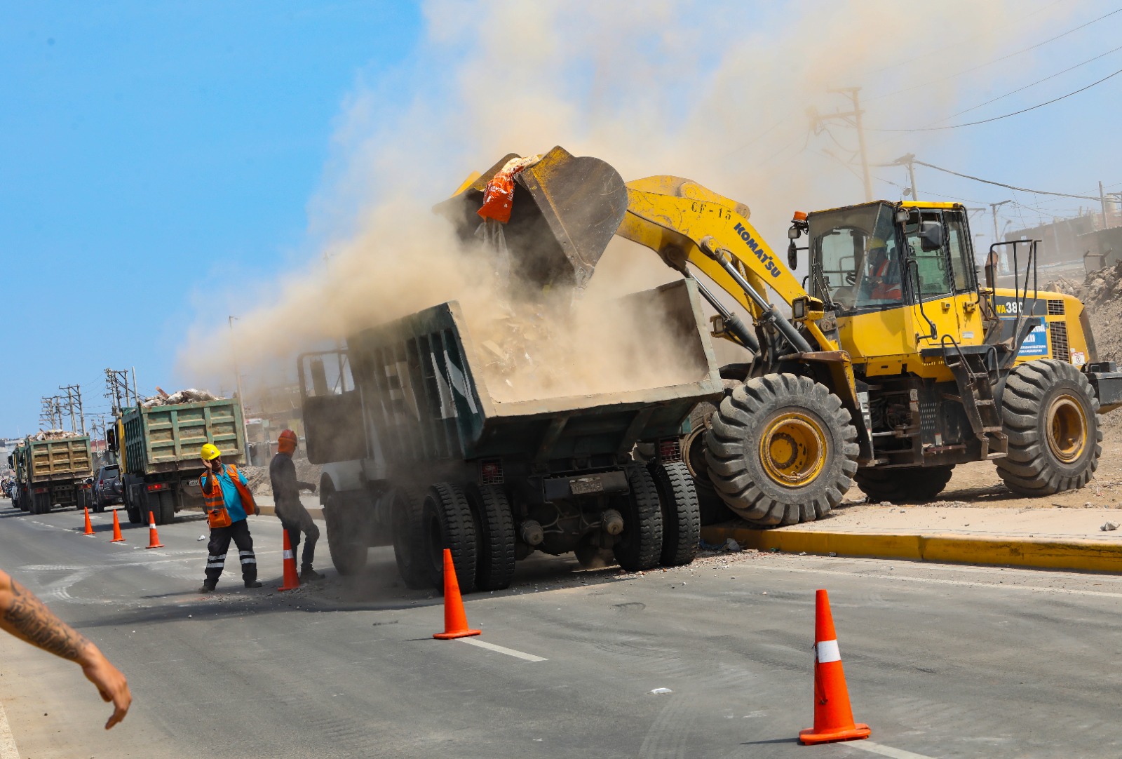 GORE Callao inicia recojo de desmonte en el último tramo de la costa verde