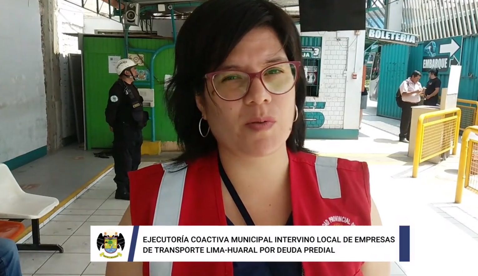 Ejecutoría coactiva municipal intervino local de empresas de transporte Lima-Huaral por deuda predial
