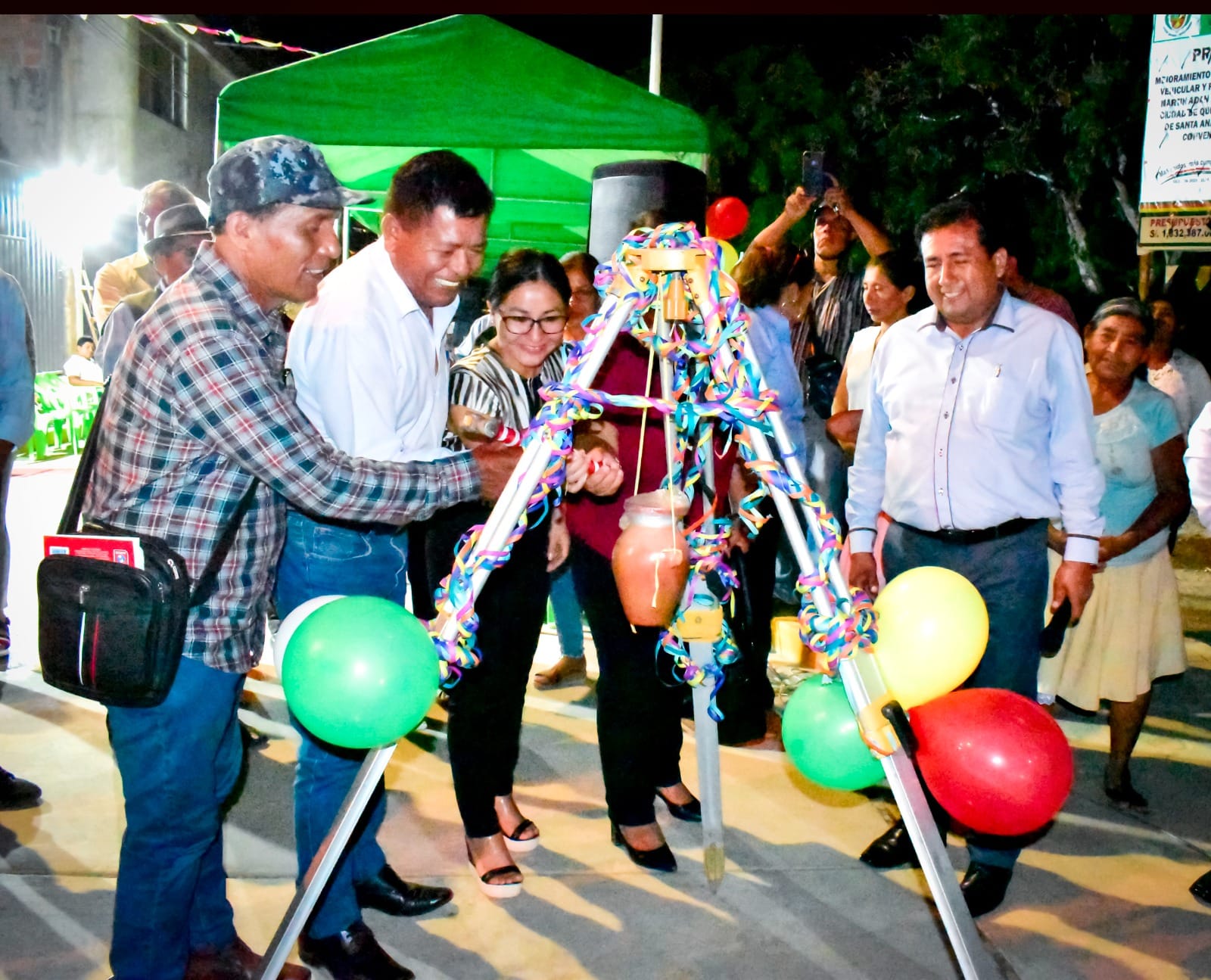 Se inauguró la obra de mejoramiento de la transitabilidad vehicular y peatonal del Jr. Martín Adán