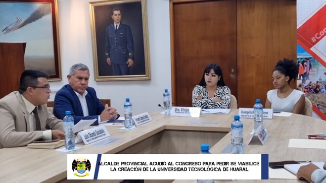 Alcalde provincial pidió que se viabilice la creación de la “Universidad Tecnológica de Huaral” en el Congreso de la República