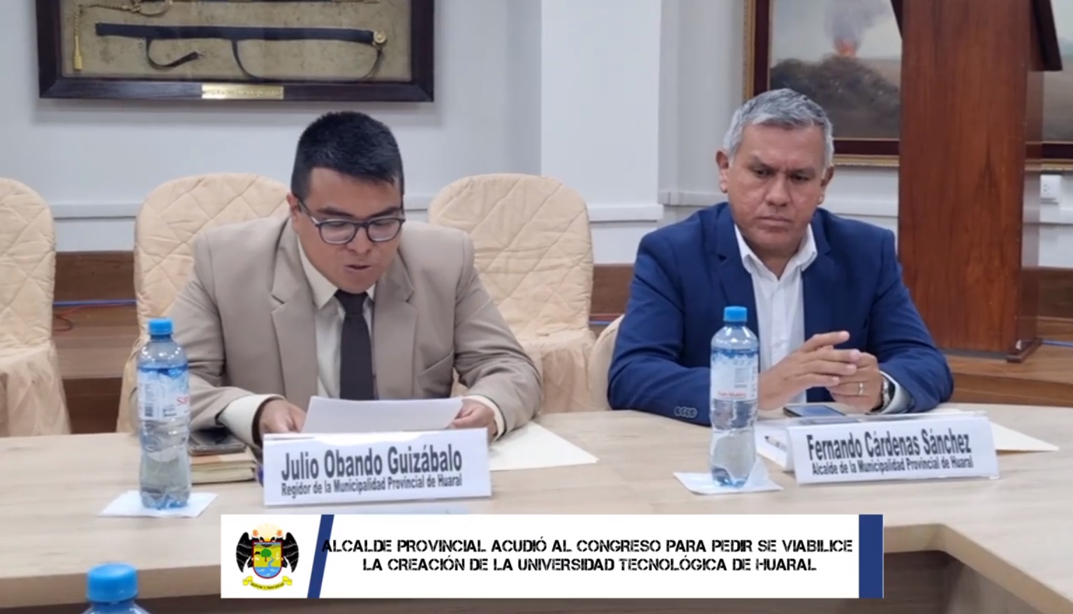 Alcalde provincial pidió que se viabilice la creación de la “Universidad Tecnológica de Huaral” en el Congreso de la República