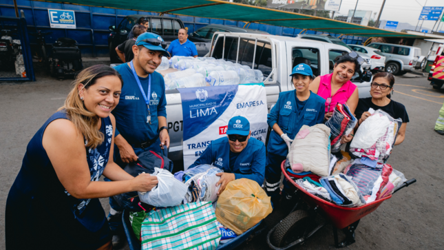 Los trabajadores de EMAPE demostraron su espíritu solidario ante la necesidad