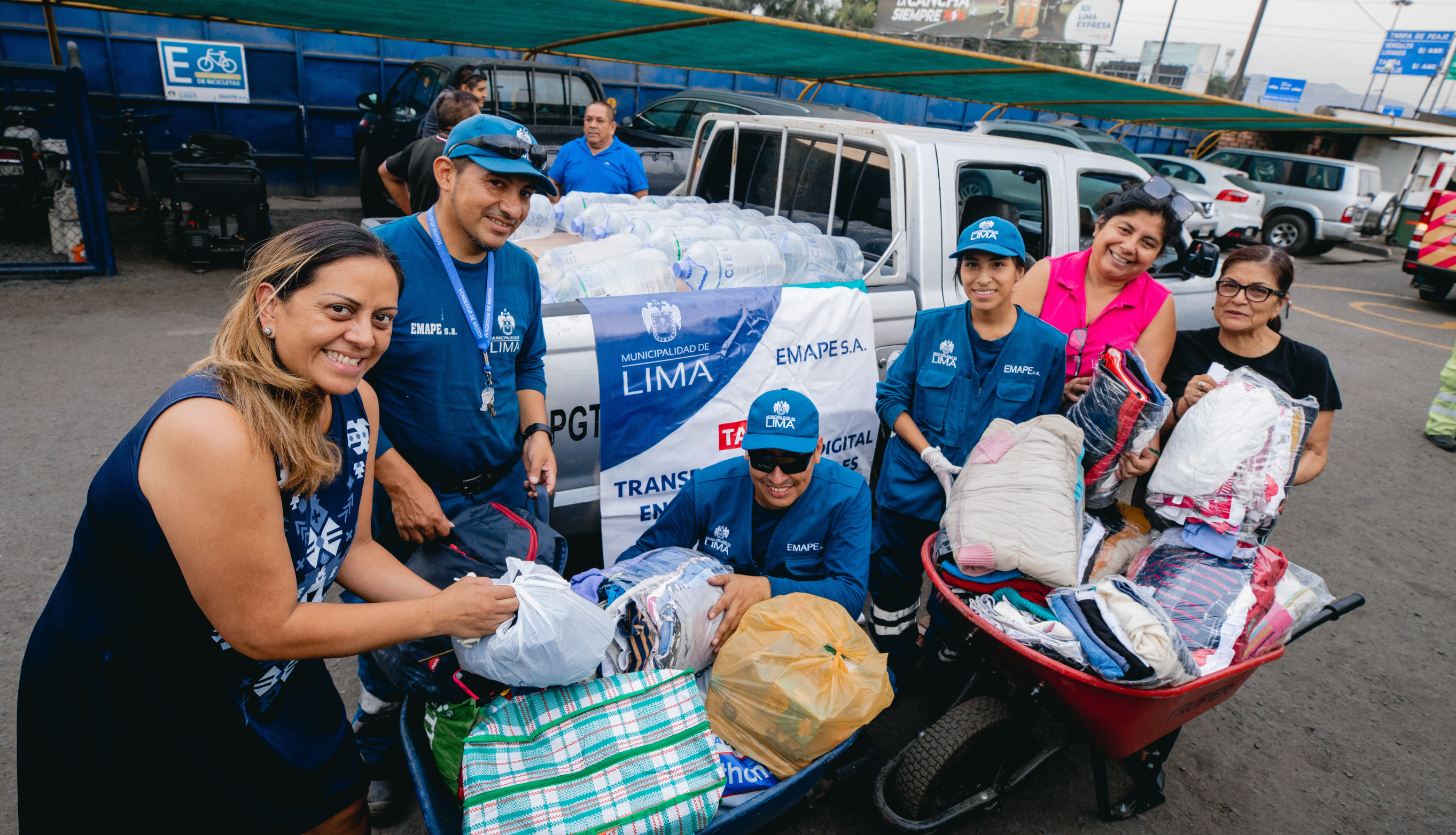 Los trabajadores de EMAPE demostraron su espíritu solidario ante la necesidad