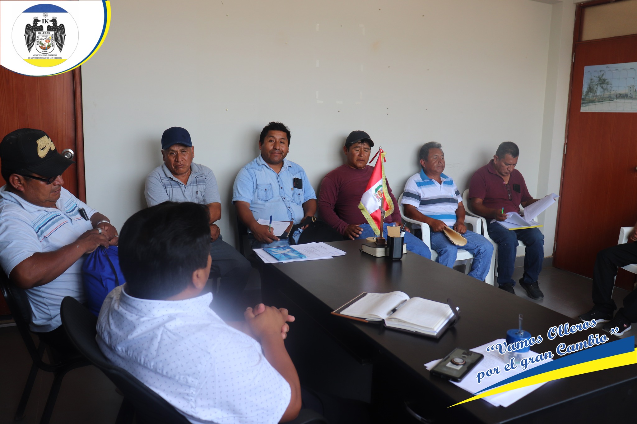 Alcalde se reunió con la directiva de la comunidad campesina de Llanac y anexos