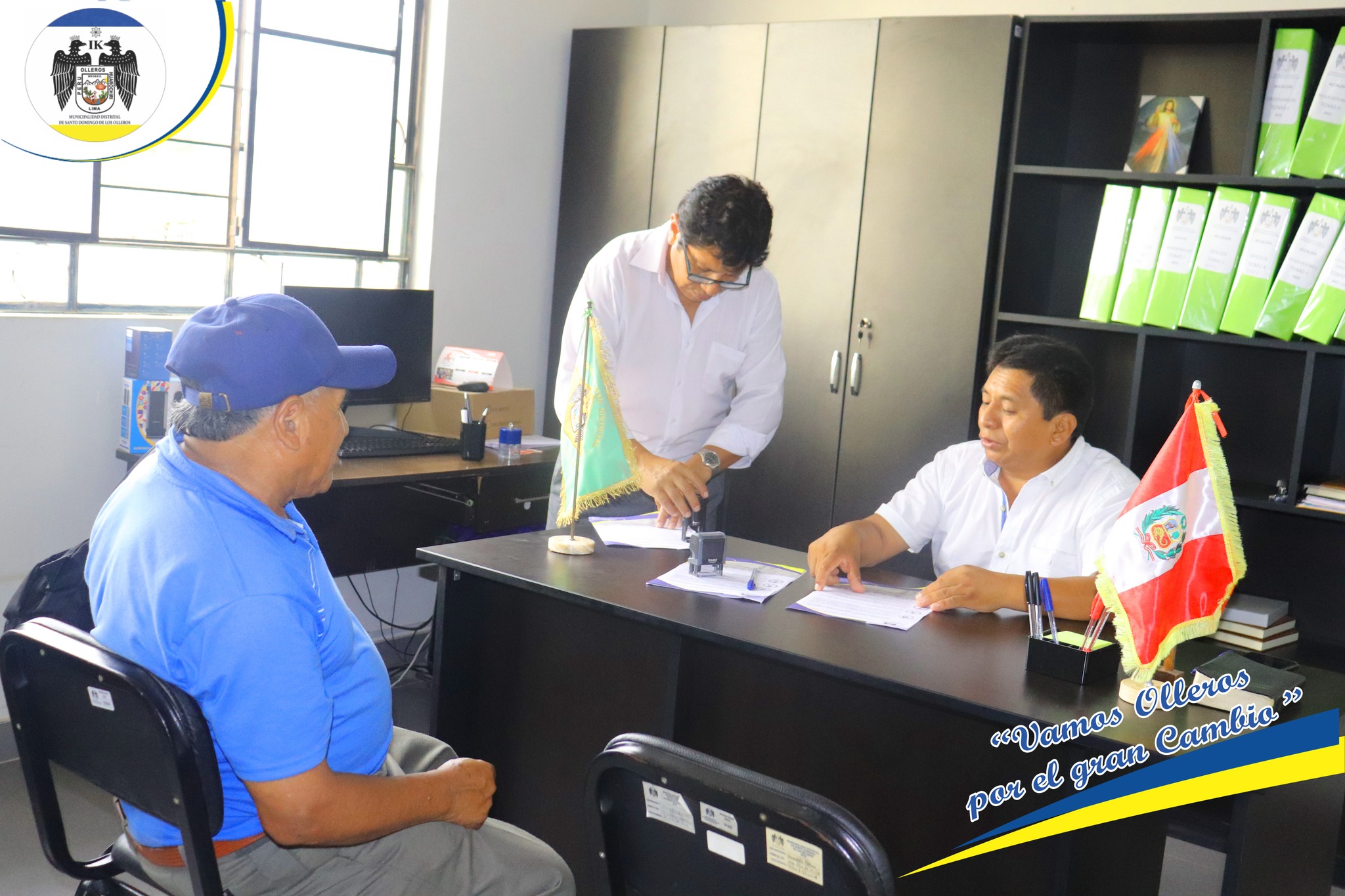 convenio con el presidente de la comunidad campesina de Llanac