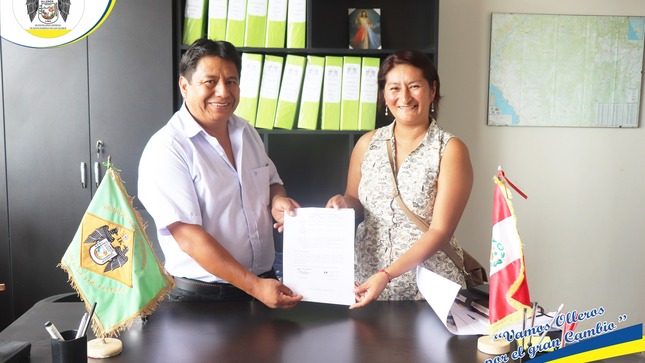 convenio con la presidenta de la comunidad campesina de Cucuya 