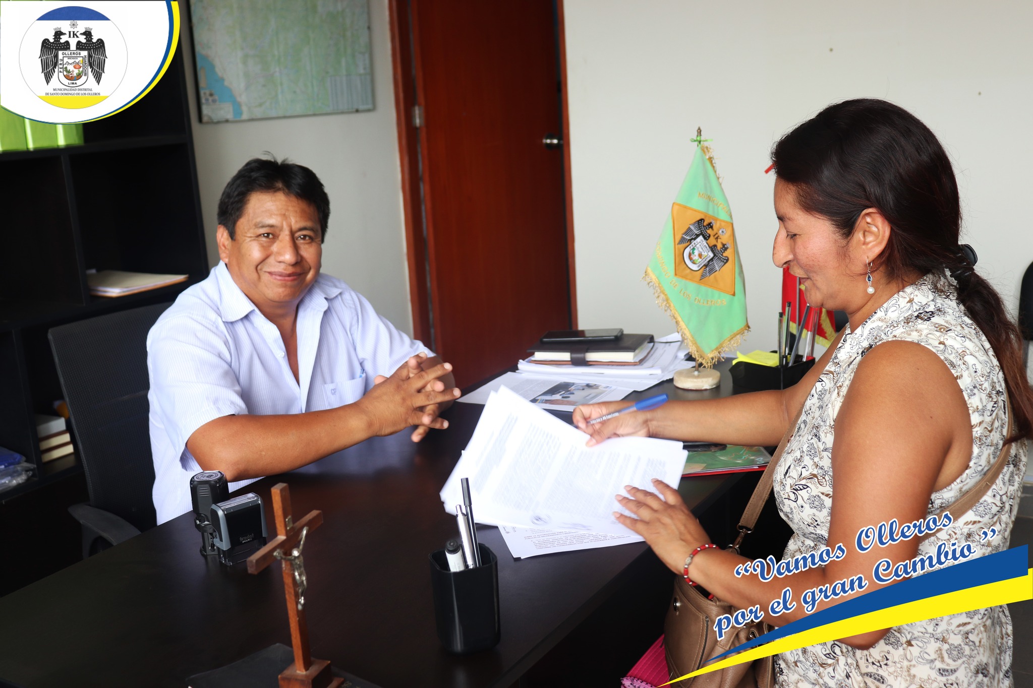 convenio con la presidenta de la comunidad campesina de Cucuya