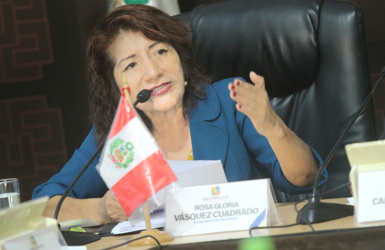 Gobernadora Rosa Vásquez rinde cuentas ante el Consejo Regional sobre sus primeros 100 días de gestión