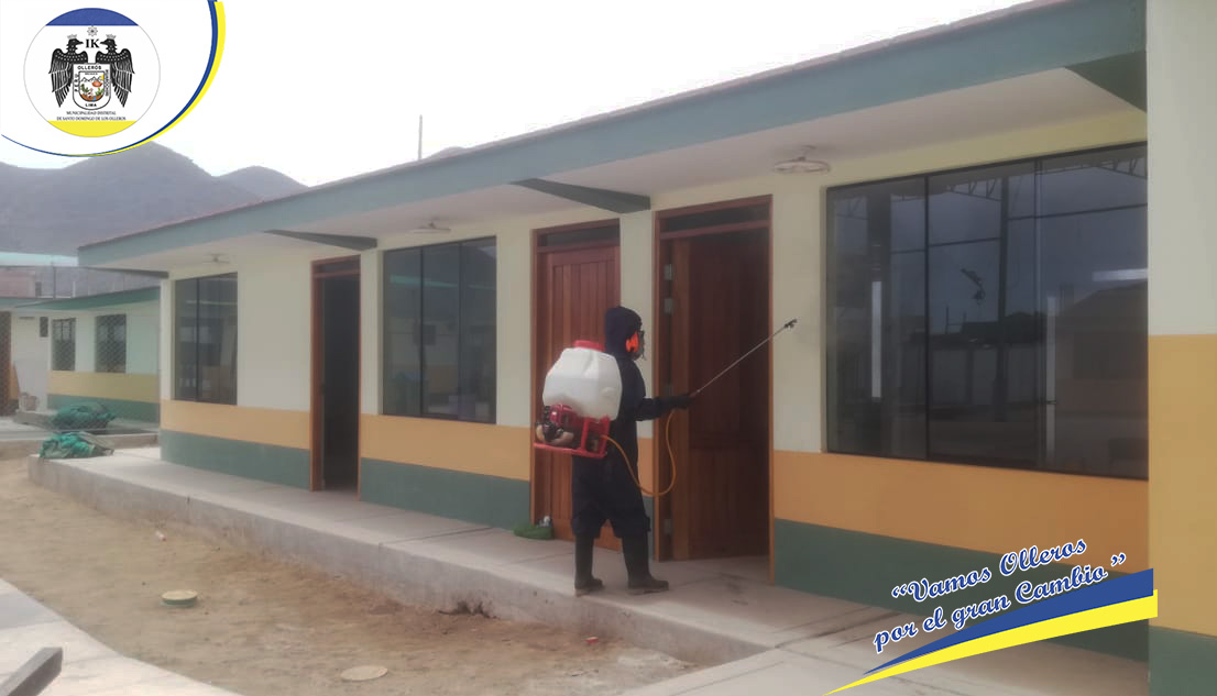 fumigación en las diferentes instituciones educativas.