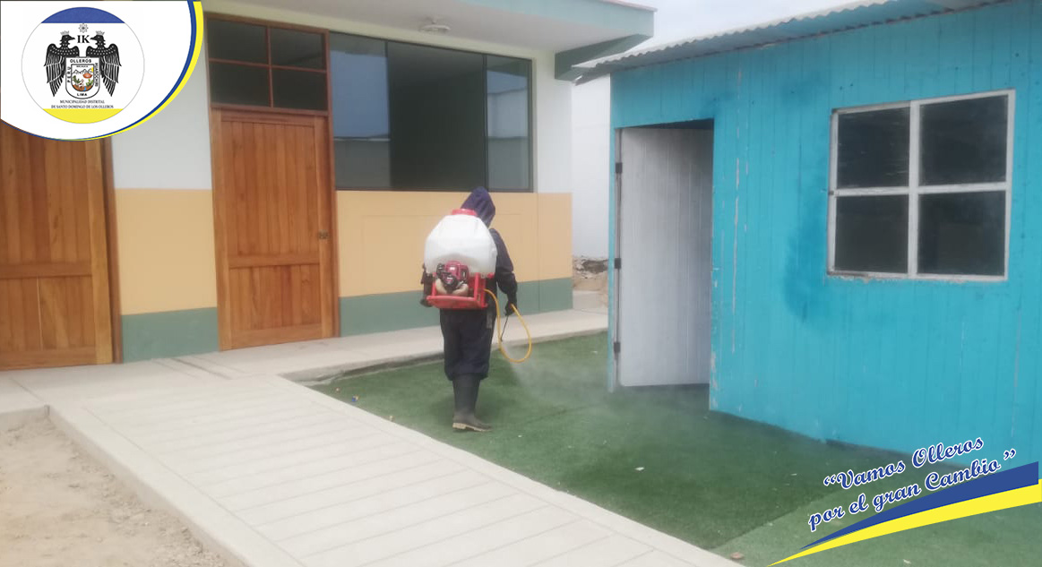 fumigación en las diferentes instituciones educativas.