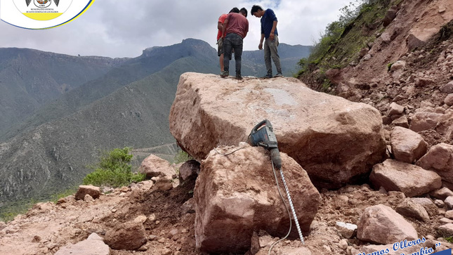Se rehabilito las vías afectadas por la precipitación de las intensas lluvias 