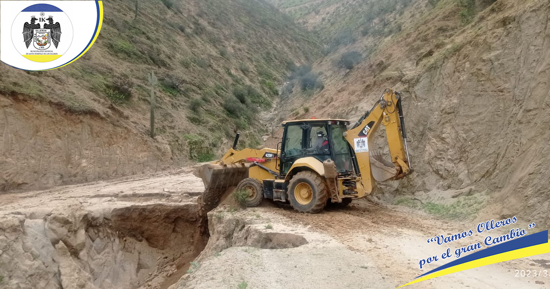 Se rehabilito las vías afectadas por la precipitación de las intensas lluvias