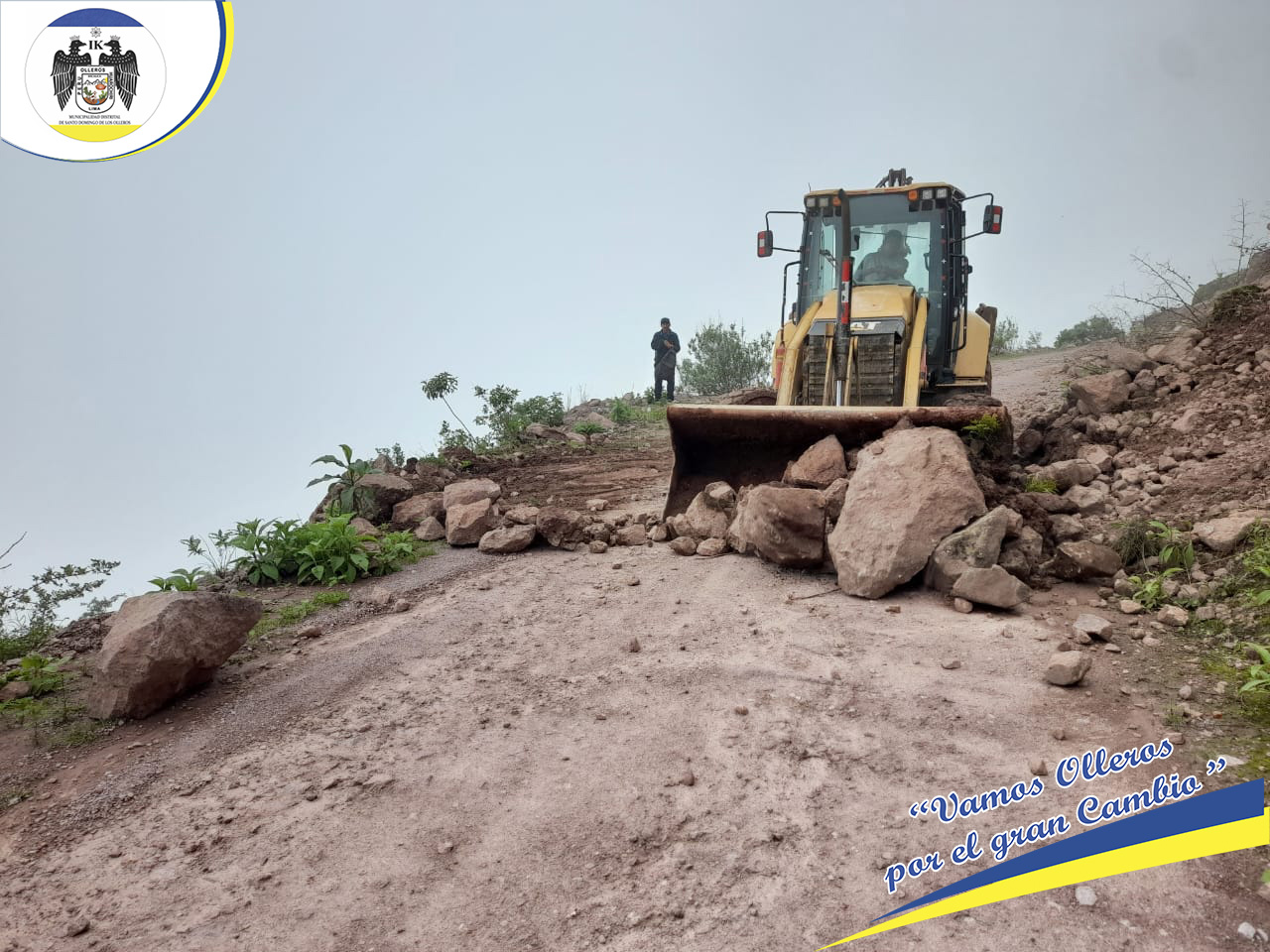 Se rehabilito las vías afectadas por la precipitación de las intensas lluvias