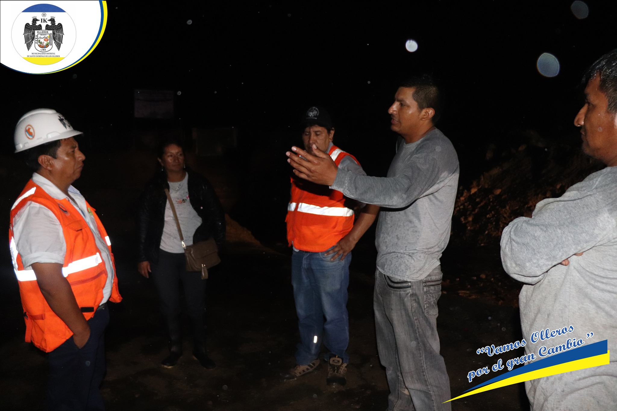 Alcalde coordinó y supervisó acciones por las caidas de huaycos