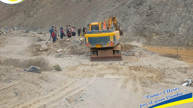 rehabilitación de las vías por caída de los huaycos
