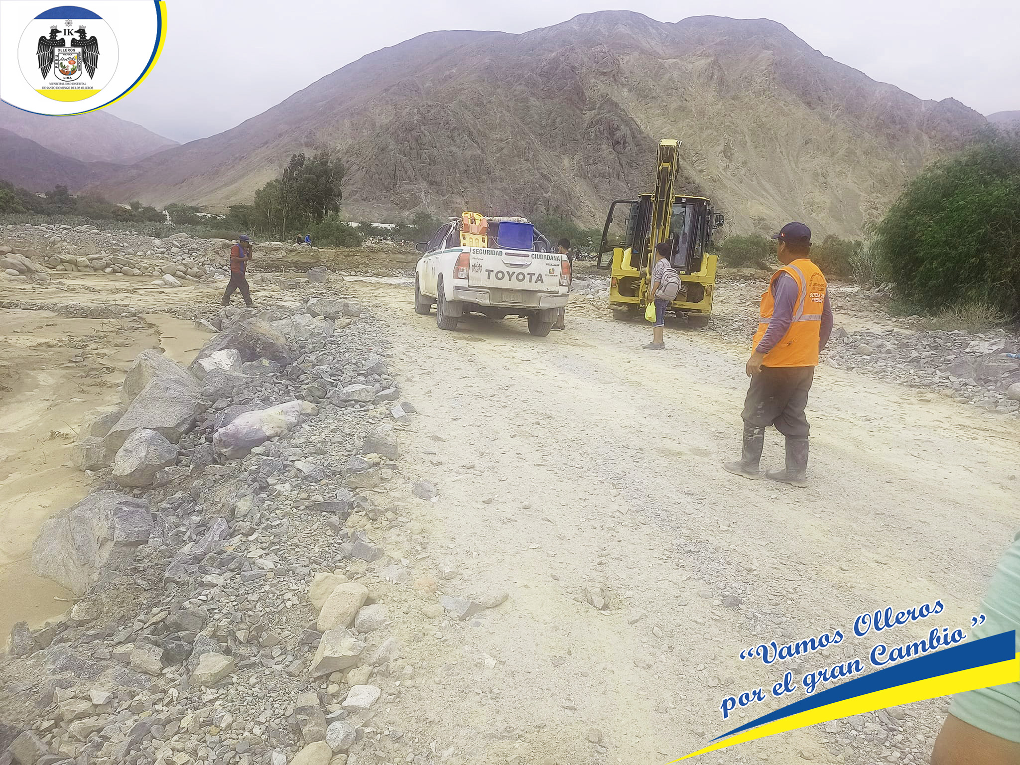 rehabilitación de las vías por caída de los huaycos