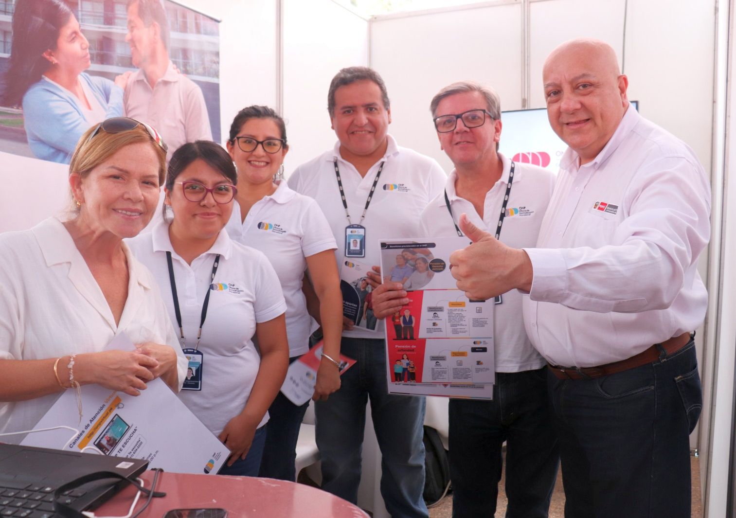 ONP capacita a trabajadoras del hogar en feria para promover sus derechos laborales