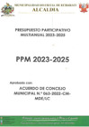 Vista preliminar de documento PRESUPUESTO PARTICIPATIVO MULTIANUAL 2023-2025