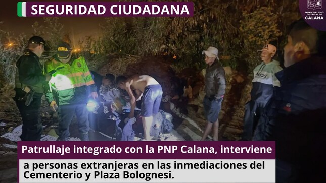 Intervención del patrullaje integrado 
