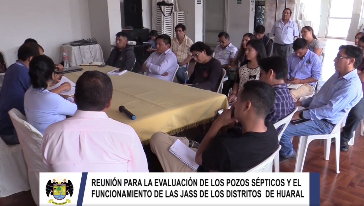Reunión para la evaluación de los pozos sépticos y el funcionamiento de las JASS de los distritos de Huaral