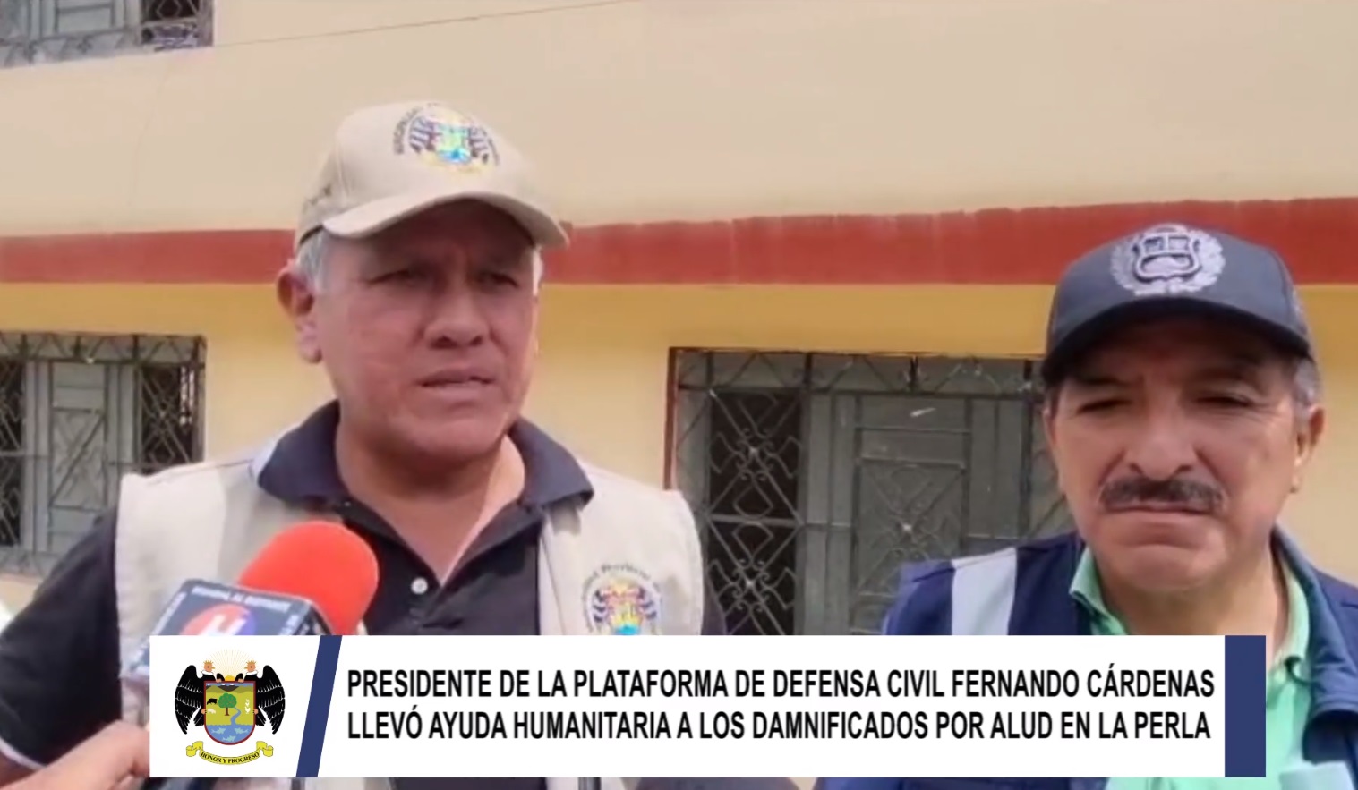 Presidente de la Plataforma de Defensa Civil de la provincia de Huaral llevó ayuda humanitaria a los damnificados por alud en La Perla