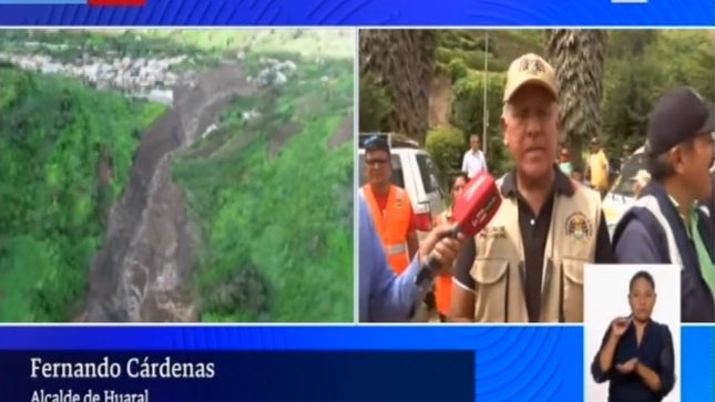 Alcalde Fernando Cárdenas llevó apoyo humanitario para los damnificados en Atavillos Bajo y fue entrevistado por Tv Perú