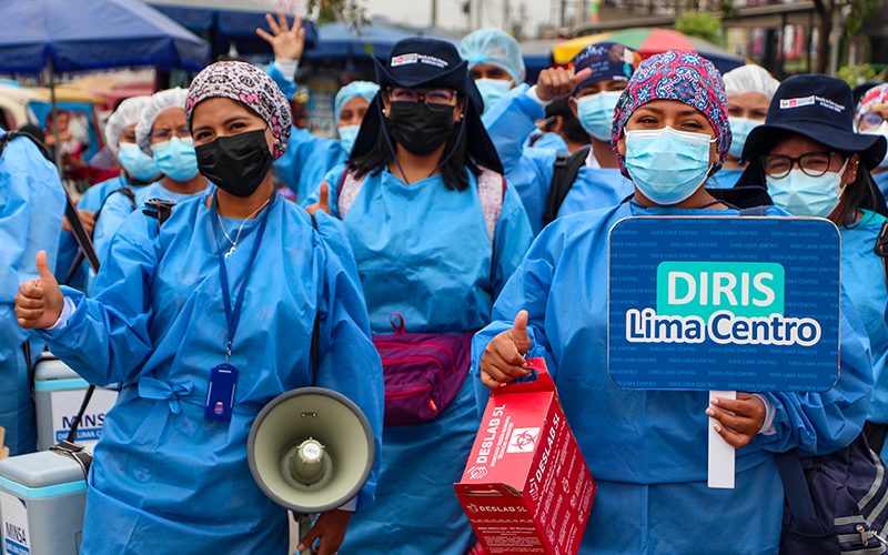 imagen4 de Lima Centro realiza lanzamiento de 4ta Jornada Nacional de Vacunación en el Hospital de San Juan de Lurigancho